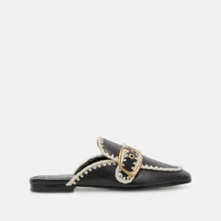 SANTEL STITCH FLATS BLACK LEATHER^Dolce Vita Outlet