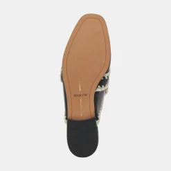 SANTEL STITCH FLATS BLACK LEATHER^Dolce Vita Outlet