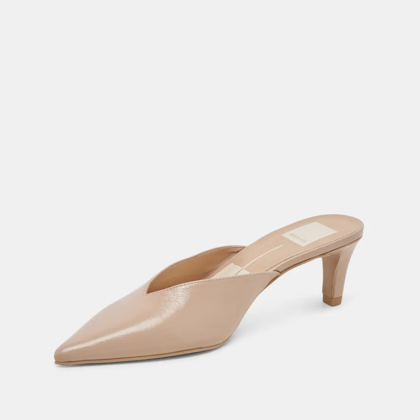 SARINA HEELS BEIGE CRINKLE PATENT^Dolce Vita Hot