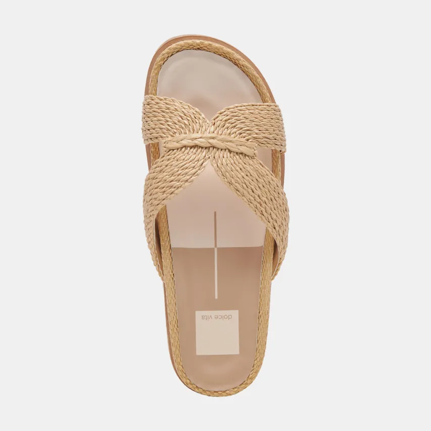 SELDA SANDALS LT NATURAL RAFFIA^Dolce Vita Discount