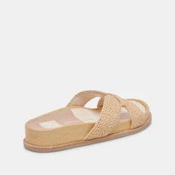 SELDA WIDE SANDALS LT NATURAL RAFFIA^Dolce Vita Discount