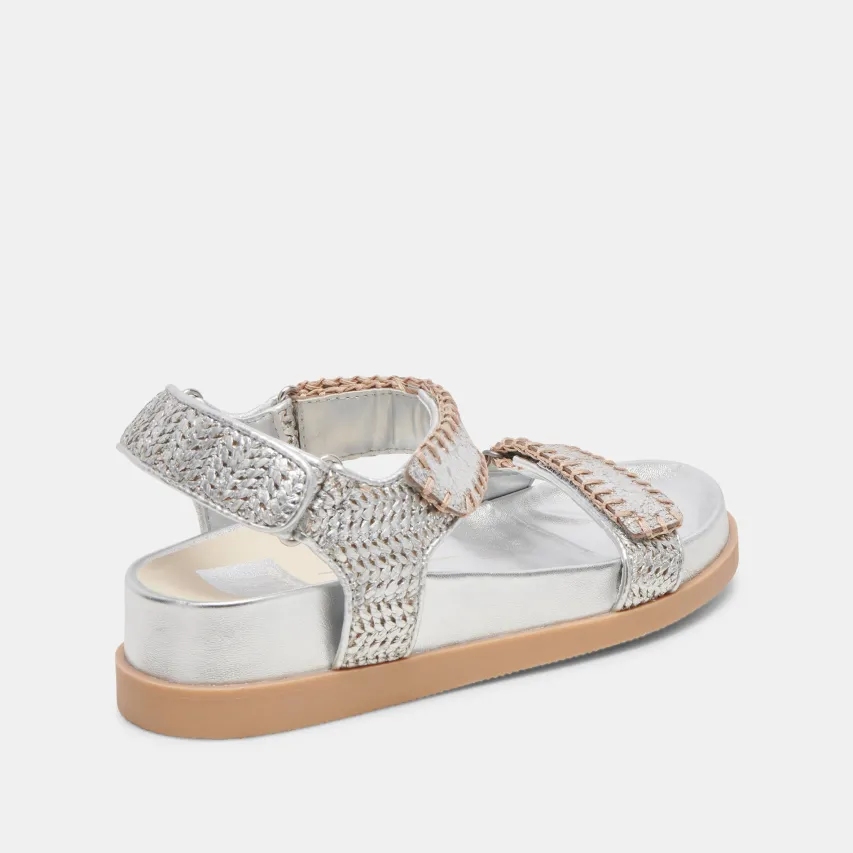SENORA SANDALS SILVER KNIT^Dolce Vita New