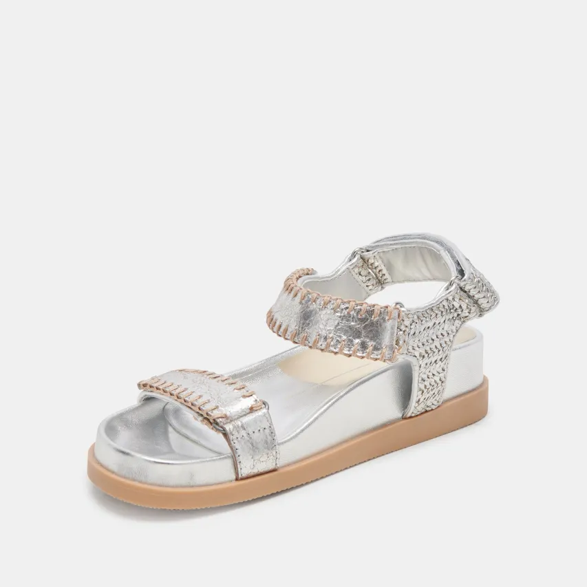 SENORA SANDALS SILVER KNIT^Dolce Vita New