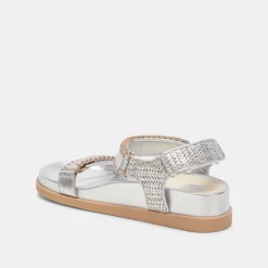 SENORA SANDALS SILVER KNIT^Dolce Vita New