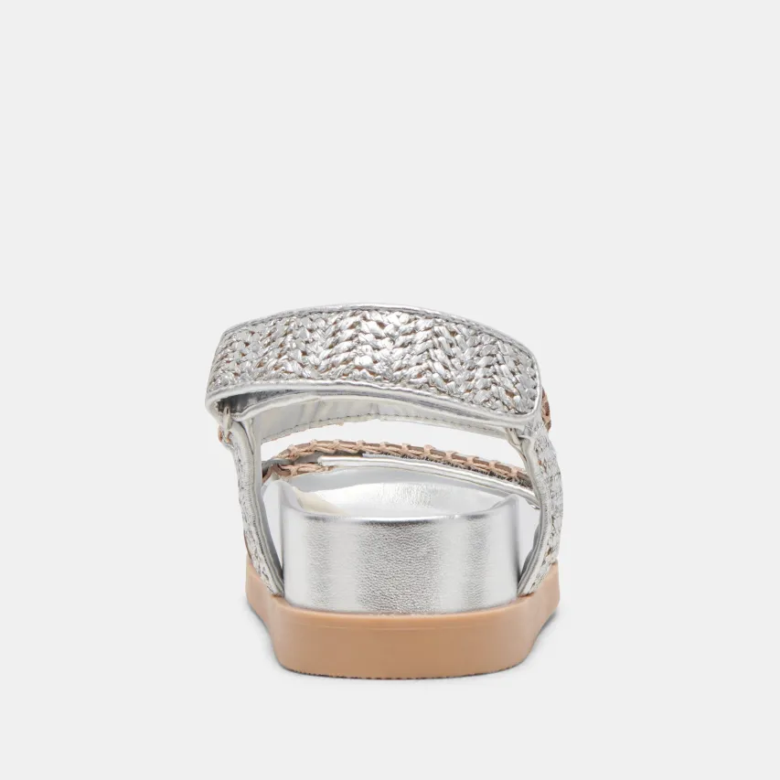 SENORA SANDALS SILVER KNIT^Dolce Vita New