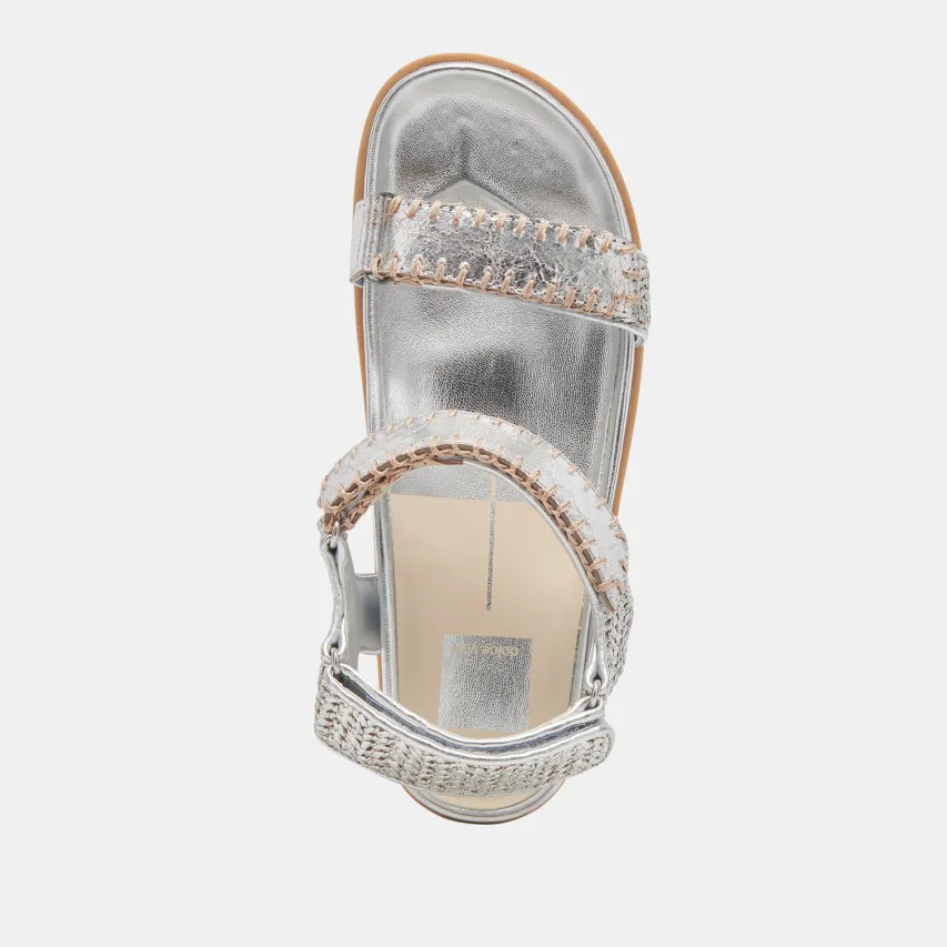 SENORA SANDALS SILVER KNIT^Dolce Vita New