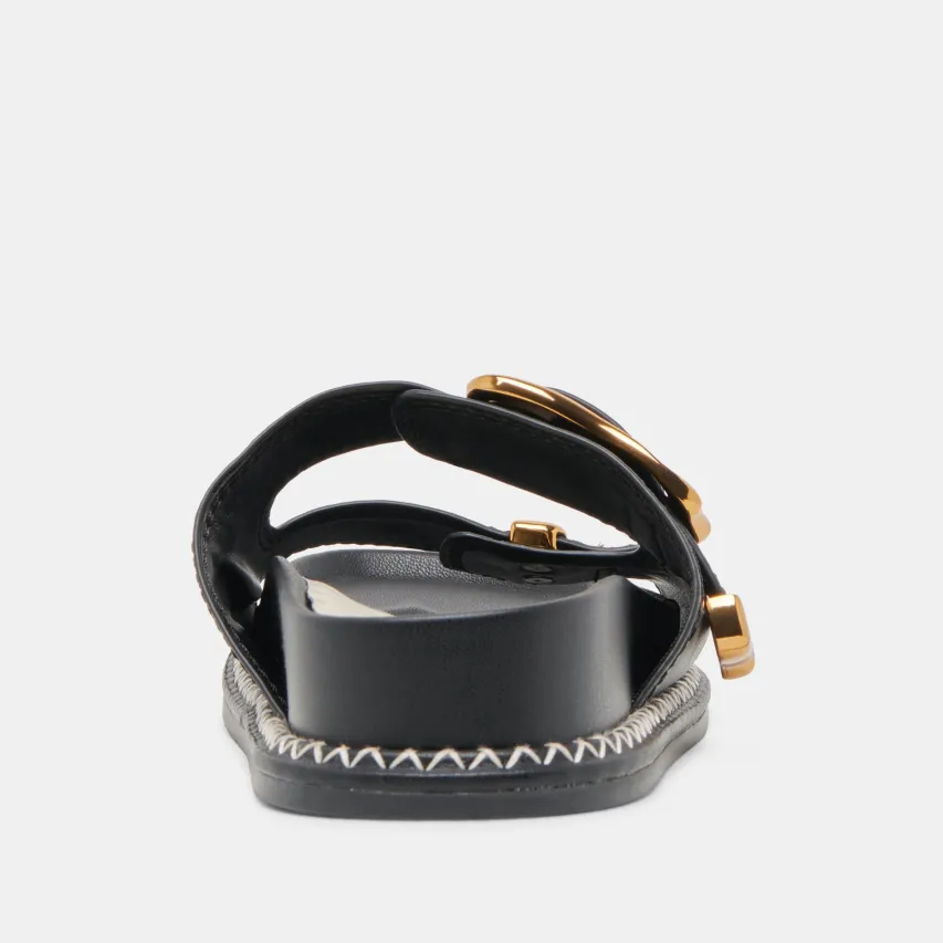 SEVANA SANDALS BLACK LEATHER^Dolce Vita Hot