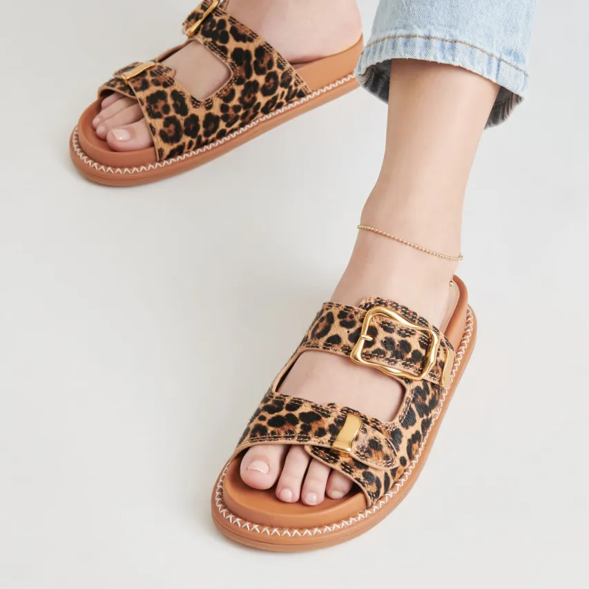 SEVANA SANDALS DK LEOPARD CALF HAIR^Dolce Vita Online