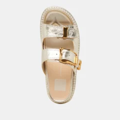 SEVANA SANDALS LIGHT GOLD DISTRESSED LEATHER^Dolce Vita Outlet