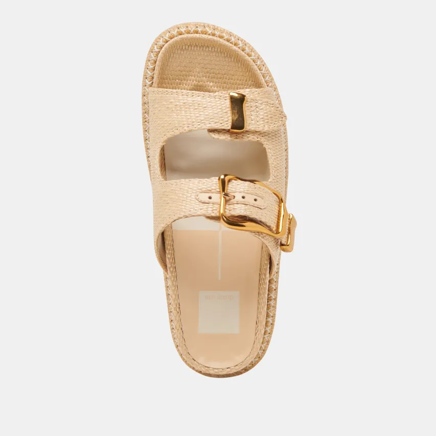 SEVANA SANDALS LT NATURAL RAFFIA^Dolce Vita Fashion