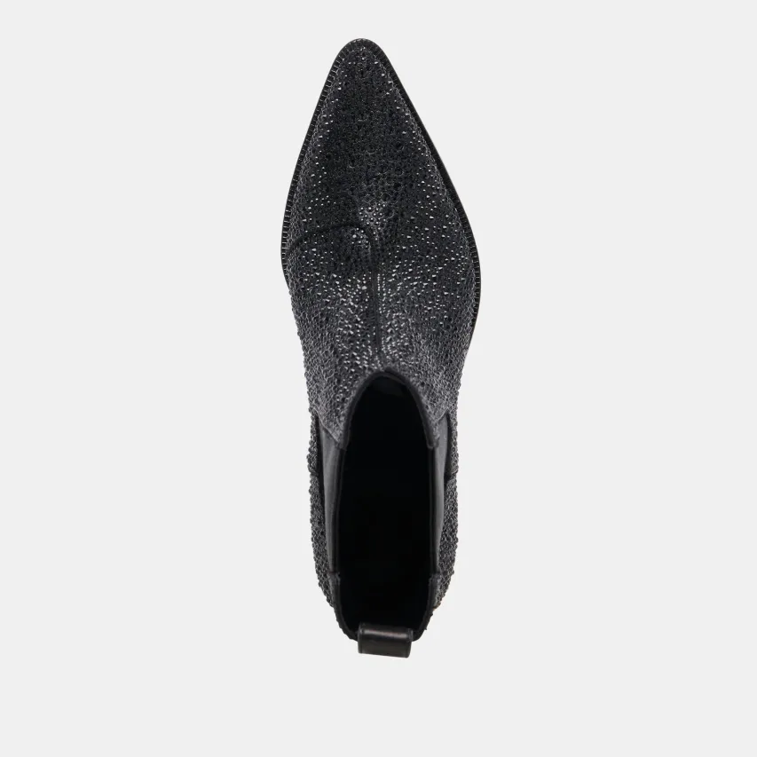 SHADIE CRYSTAL BOOTIES BLACK METALLIC CRYSTAL^Dolce Vita Hot