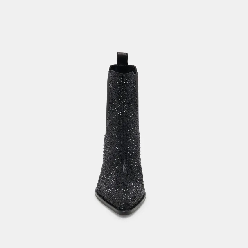 SHADIE CRYSTAL BOOTIES BLACK METALLIC CRYSTAL^Dolce Vita Hot