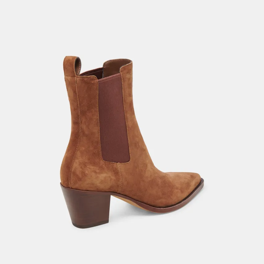 SHADIE H2O BOOTIES BROWN SUEDE^Dolce Vita Fashion