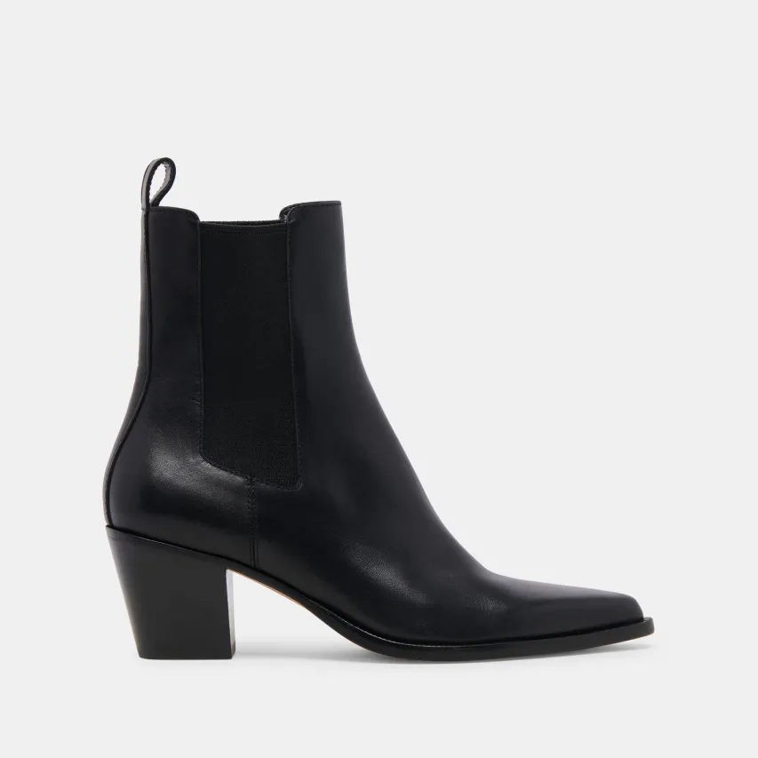 SHADIE H2O WIDE BOOTIES BLACK LEATHER^Dolce Vita Best
