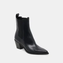SHADIE H2O WIDE BOOTIES BLACK LEATHER^Dolce Vita Best
