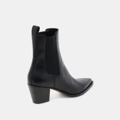 SHADIE H2O WIDE BOOTIES BLACK LEATHER^Dolce Vita Best