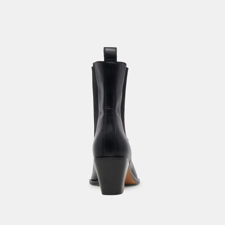 SHADIE H2O WIDE BOOTIES BLACK LEATHER^Dolce Vita Best
