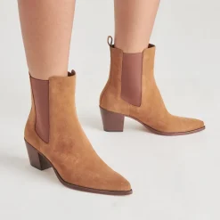 SHADIE H2O WIDE BOOTIES BROWN SUEDE^Dolce Vita Hot