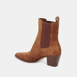 SHADIE H2O WIDE BOOTIES BROWN SUEDE^Dolce Vita Hot