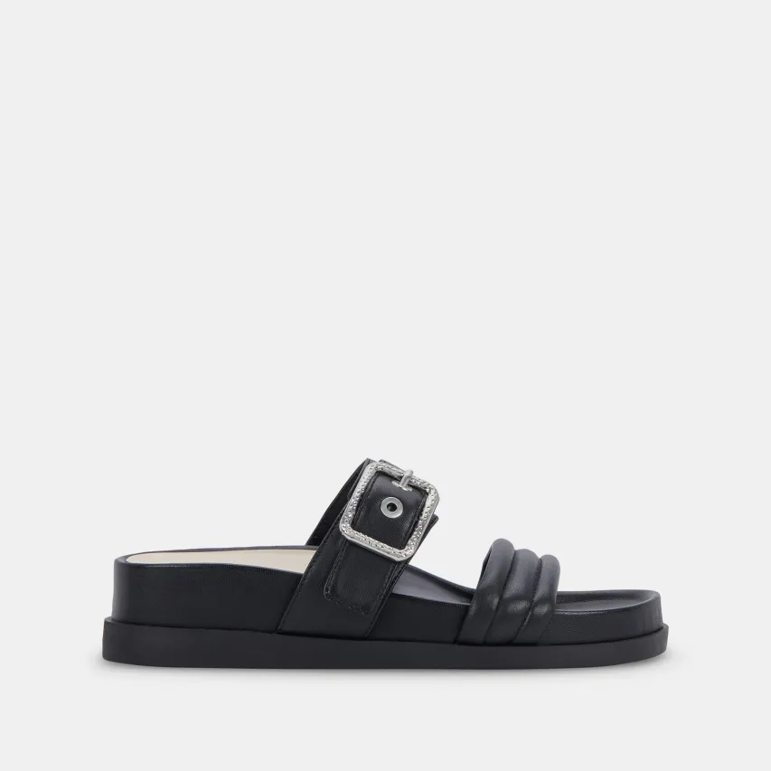 SHAILA SANDALS BLACK LEATHER^Dolce Vita Outlet