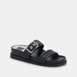 SHAILA SANDALS BLACK LEATHER^Dolce Vita Outlet