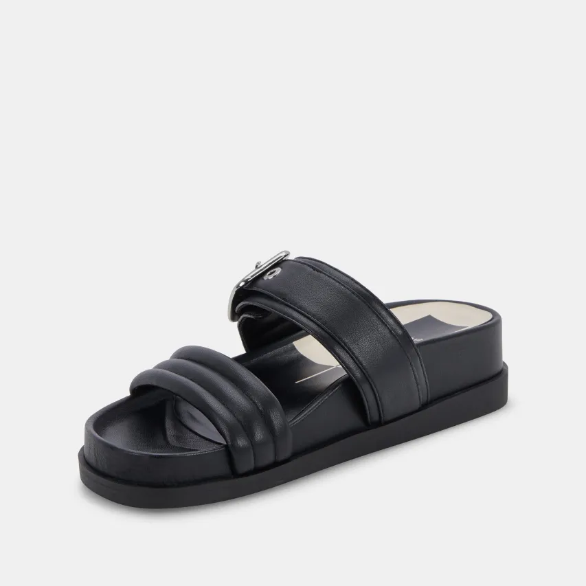 SHAILA SANDALS BLACK LEATHER^Dolce Vita Outlet