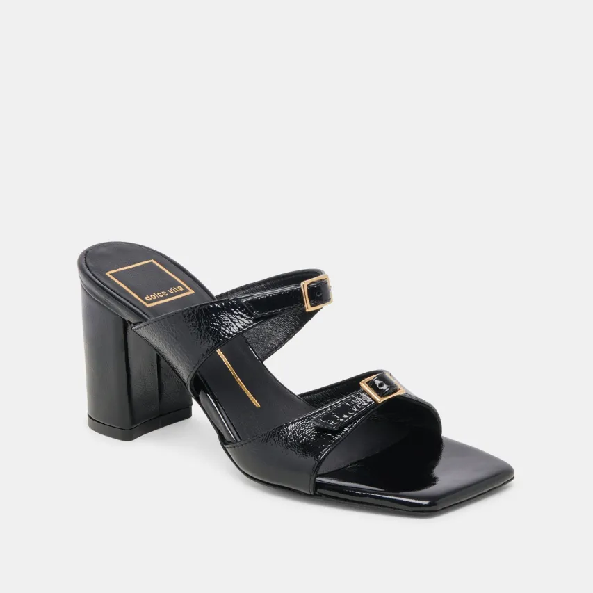 SHANE HEELS MIDNIGHT CRINKLE PATENT^Dolce Vita Best