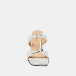 SHANE HEELS SILVER METALLIC LEATHER^Dolce Vita Fashion