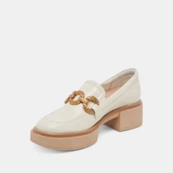 SHEENA LOAFERS IVORY CRINKLE PATENT^Dolce Vita Clearance