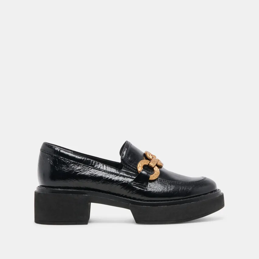 SHEENA LOAFERS MIDNIGHT CRINKLE PATENT^Dolce Vita Sale