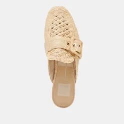 SIANNA FLATS NATURAL RAFFIA^Dolce Vita Clearance