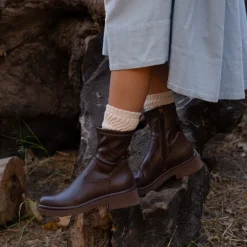 SIMAYA H2O BOOTS MAHOGANY LEATHER^Dolce Vita New