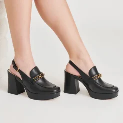 SIRUS HEELS BLACK LEATHER^Dolce Vita Online