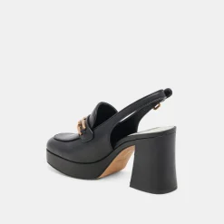 SIRUS HEELS BLACK LEATHER^Dolce Vita Online