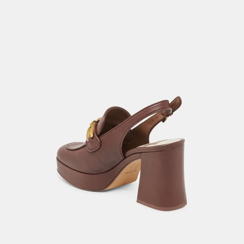 SIRUS HEELS CHOCOLATE LEATHER^Dolce Vita Clearance