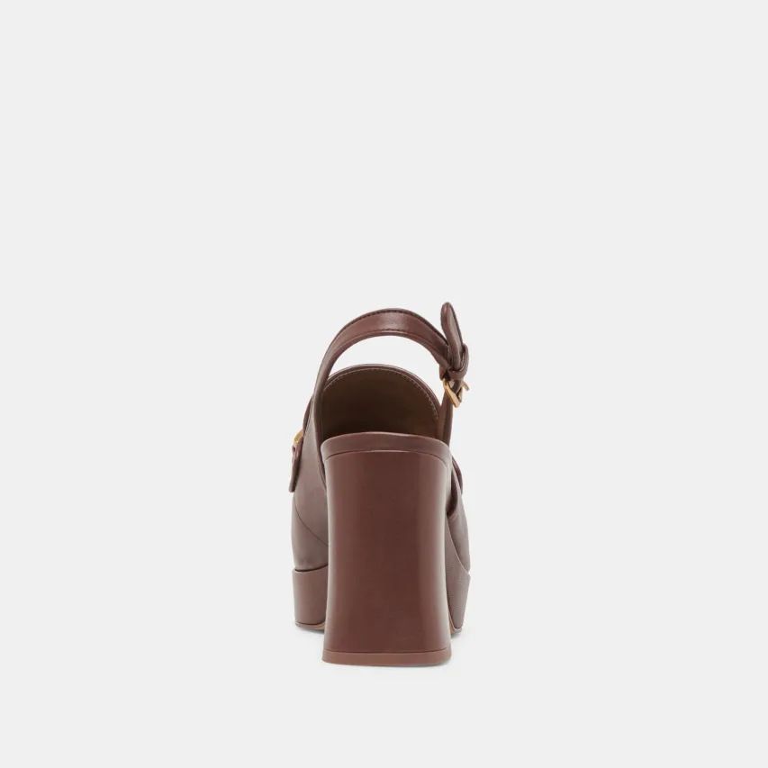 SIRUS HEELS CHOCOLATE LEATHER^Dolce Vita Clearance
