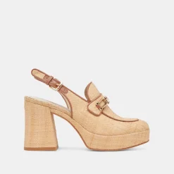SIRUS HEELS LT NATURAL RAFFIA^Dolce Vita Fashion