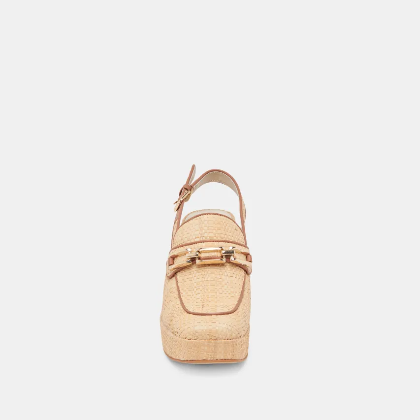SIRUS HEELS LT NATURAL RAFFIA^Dolce Vita Fashion