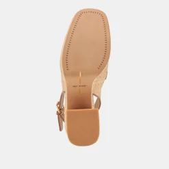 SIRUS HEELS LT NATURAL RAFFIA^Dolce Vita Fashion