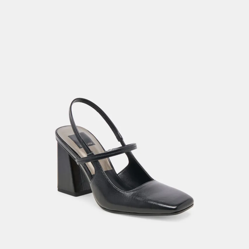 SOYER HEELS MIDNIGHT CRINKLE PATENT^Dolce Vita Hot