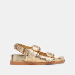 STARLA SANDALS GOLD DISTRESSED LEATHER^Dolce Vita Discount
