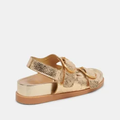 STARLA SANDALS GOLD DISTRESSED LEATHER^Dolce Vita Discount