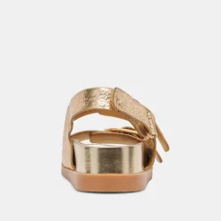 STARLA SANDALS GOLD DISTRESSED LEATHER^Dolce Vita Discount