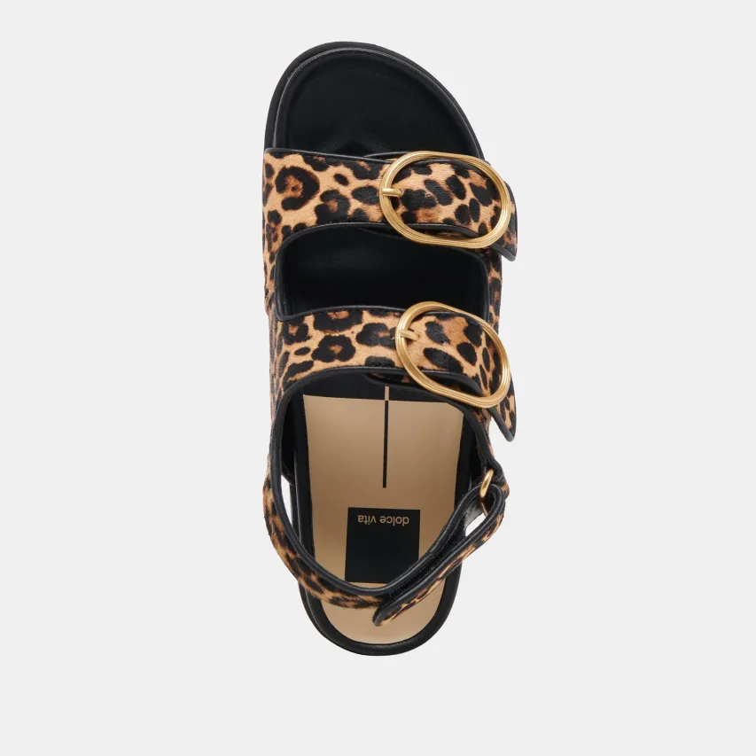 STARLA SANDALS LEOPARD BLACK CALF HAIR^Dolce Vita Fashion