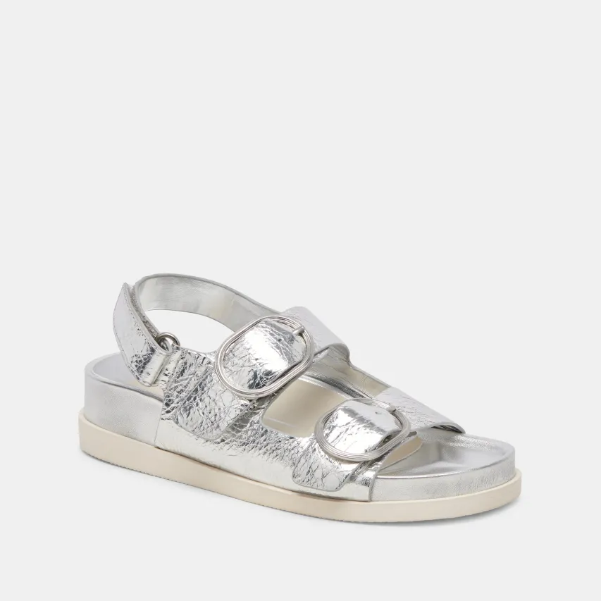 STARLA SANDALS SILVER DISTRESSED LEATHER^Dolce Vita Sale