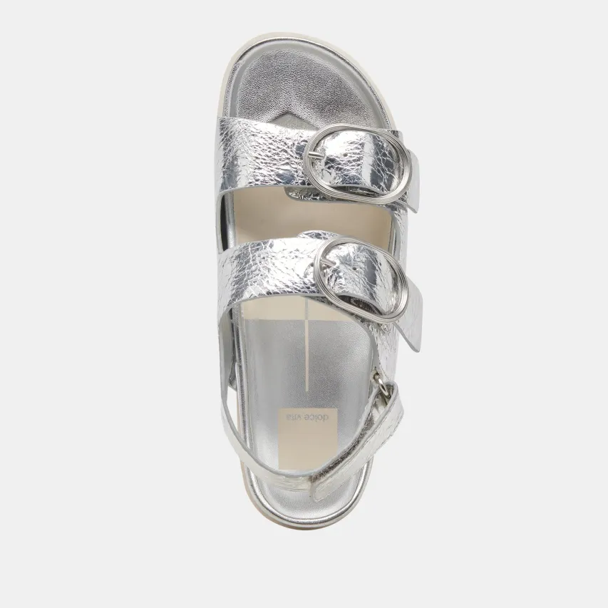 STARLA SANDALS SILVER DISTRESSED LEATHER^Dolce Vita Sale