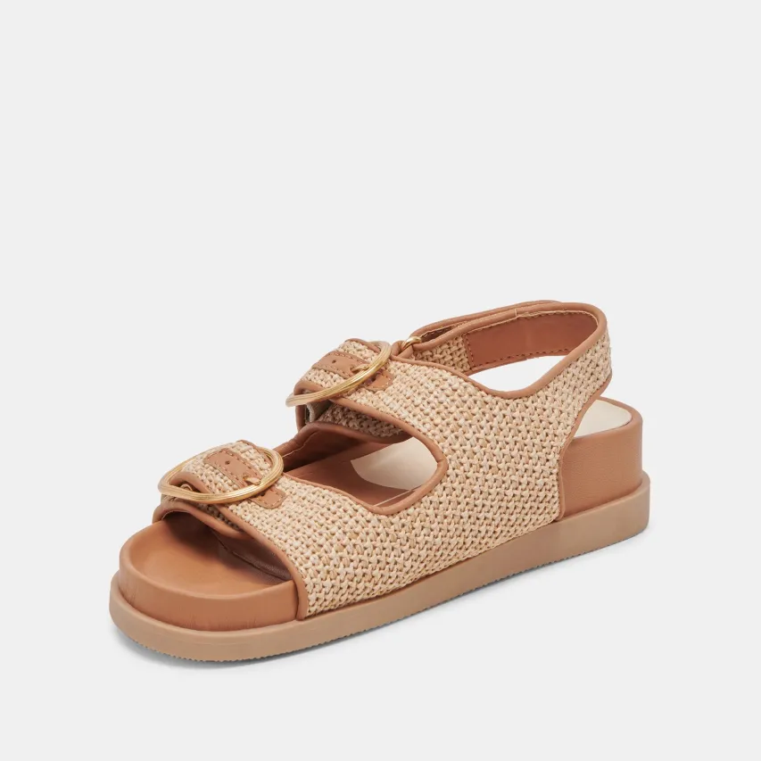 STARLA SANDALS TAN MULTI WOVEN^Dolce Vita New
