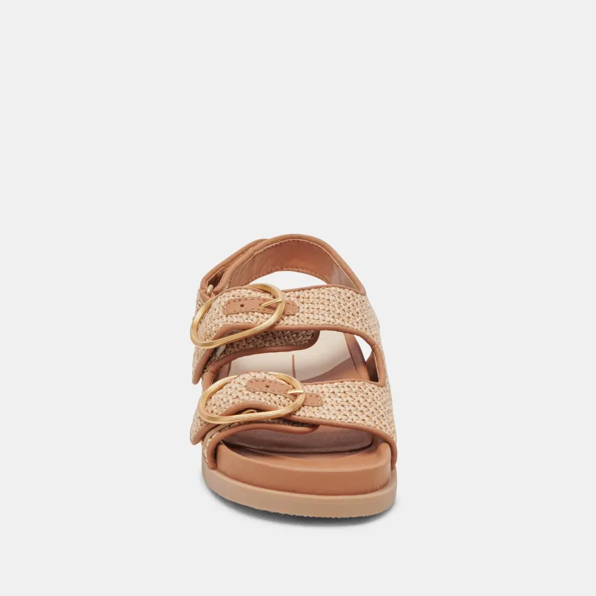 STARLA SANDALS TAN MULTI WOVEN^Dolce Vita New