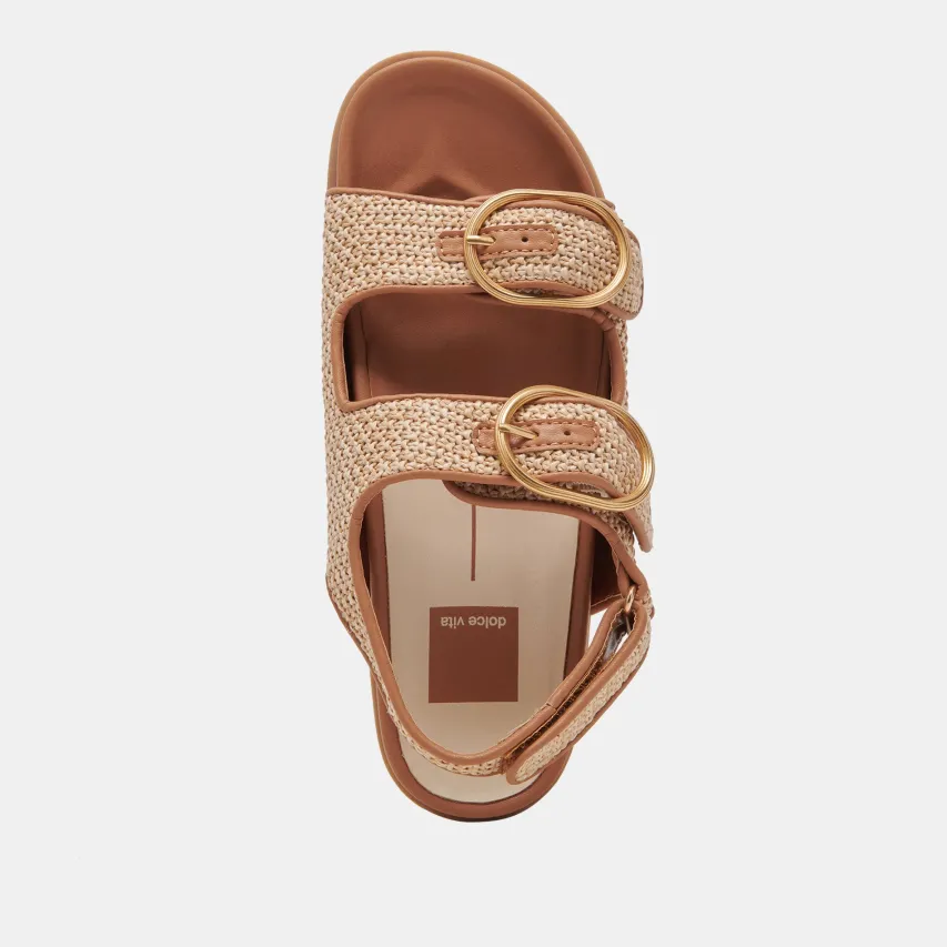STARLA SANDALS TAN MULTI WOVEN^Dolce Vita New