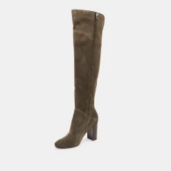 SURY WIDE CALF BOOTS ARMY SUEDE^Dolce Vita Best